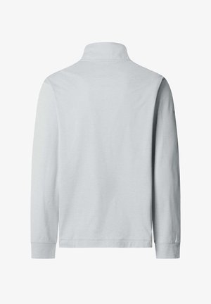 Hackett London, HACKETT LONDON POLO SHIRT HS STRIKE QTR ZIP - T-shirt à manches longues - tin grey