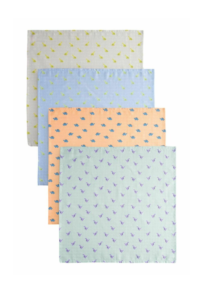 Next 4 PACK - REGULAR FIT - Muslintæppe - bright dinosaur print