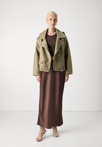 ONLY ONLOLIVIA LONG BOW SKIRT - Maxisukňa - moonscape