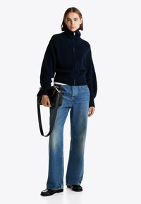 Tommy Hilfiger STITCH ZIP-THRU - Chaqueta de punto - dark night navy