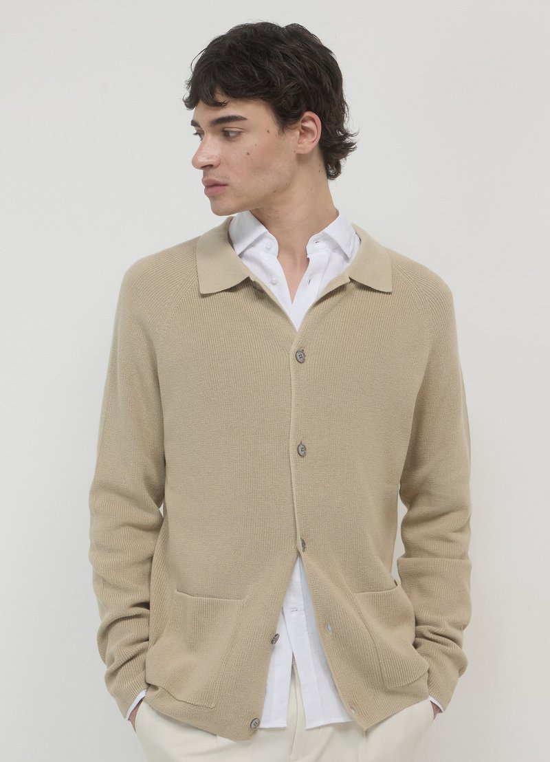 Calliope COLLO A - Cardigan - beige