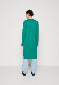 VILA VIRIL LONG CARDIGAN - Cardigan - ultramarine green dark melange