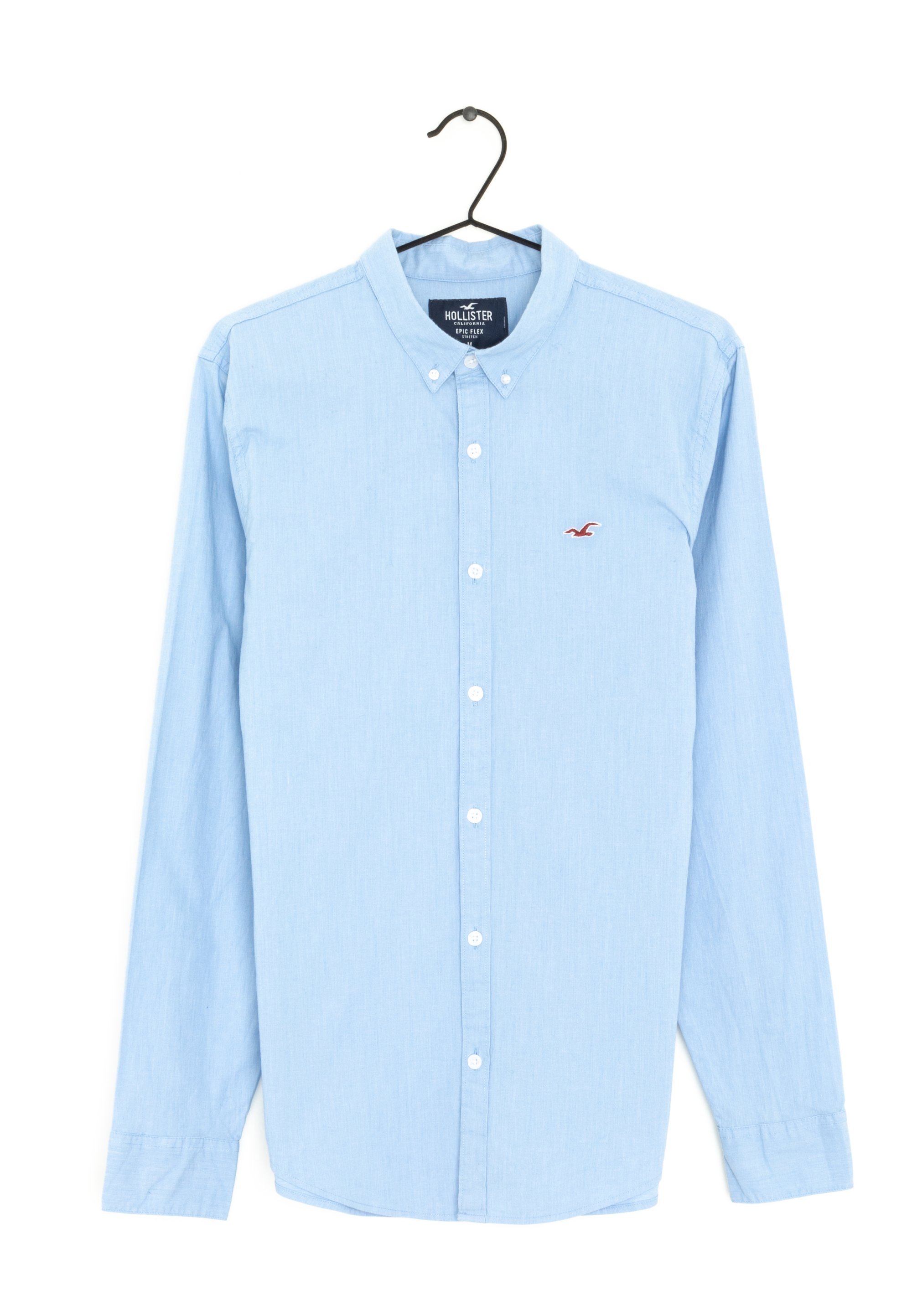 Hombre Hollister Degradado Hollister Camisetas Manga Larga Hollister Shirt  Blue (Pre-owned), image size:2000x2887