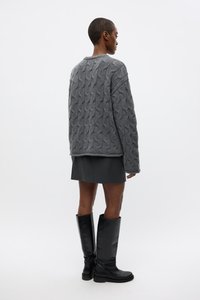 Envii SPLIT - Pencil skirt - grey