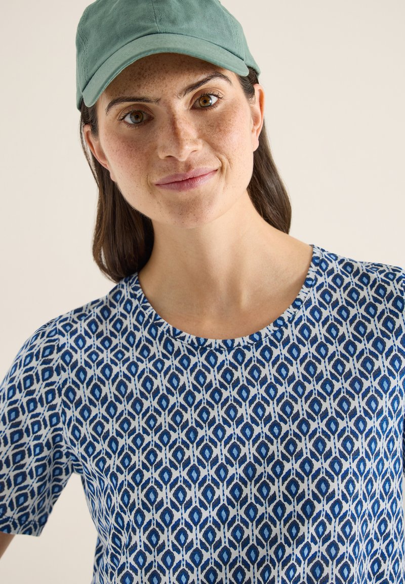 Cecil Linen Solid Maglietta Donna A Maniche Corte, Collezione Casual, Tessuto Di Qualità, Vestibilità Comoda