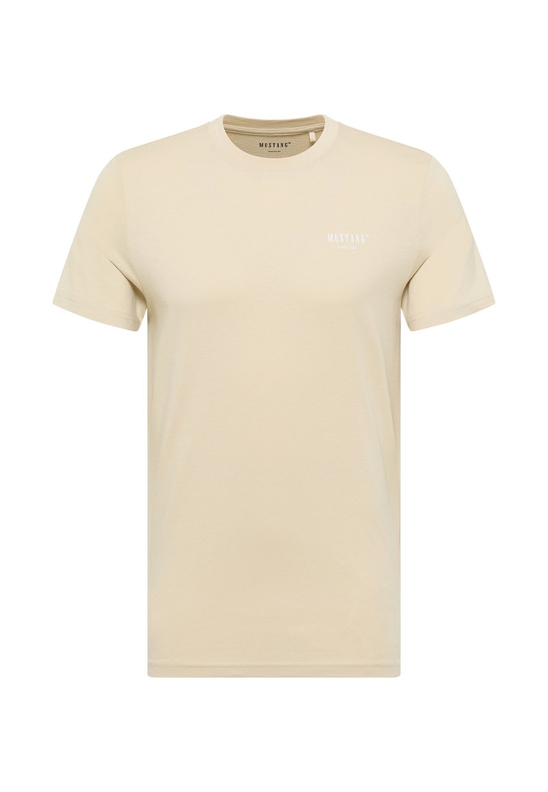 mustang T-shirt basic beige