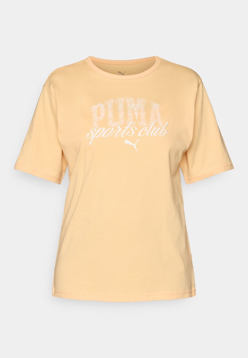 Puma T-shirt print abrikoos Puma T-shirt print abrikoos