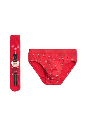 PACK Y NAVIDAD SET - Braguitas - red