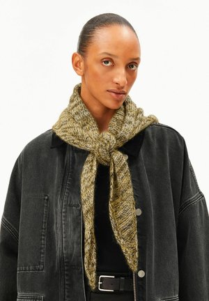 ARMEDANGELS, BRUSHED MOULINÉ UNISEX - Scarf - oatmilk-mosslace