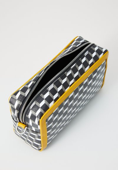Pierre Hardy CUBE BOX - Geantă crossbody - black/white/yellow
