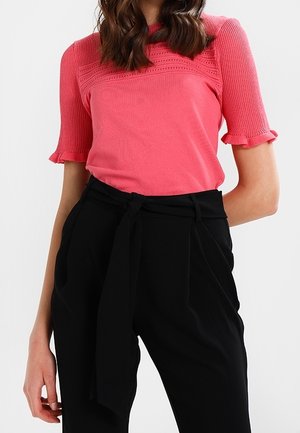 T-shirt med print - coral