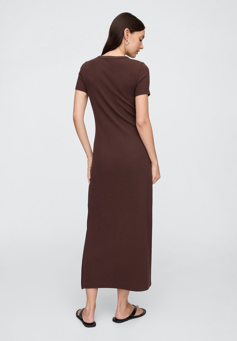 GAP MAXI DRESS - Jersey dress - dark brown/brown - Zalando