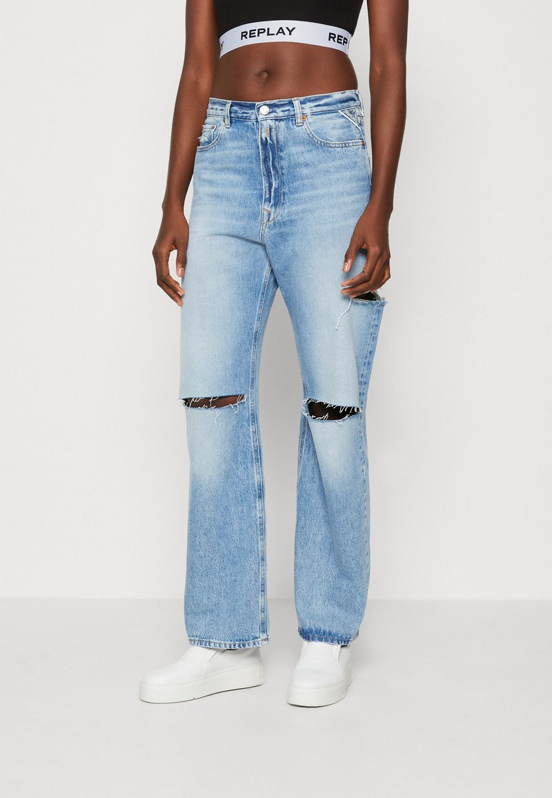 Replay LAELJ PANTS Jeans Relaxed Fit light blue denim/lyseblå