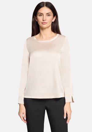 SCHLUPF MIT U AUSSCHNITT - Blouse - beige