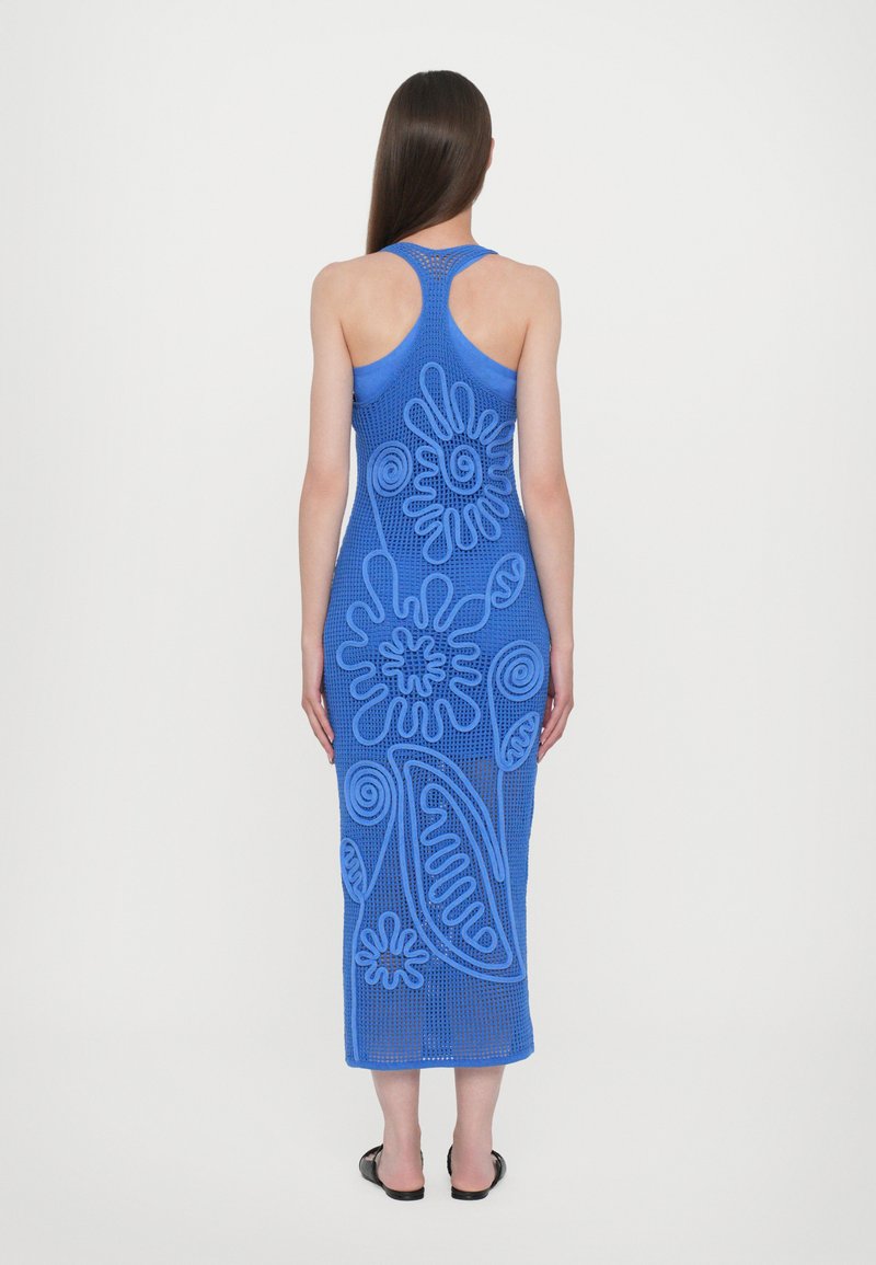 aje black knit dress Celeste Twist Knit Midi Dress-BLACK / XXS main image 1