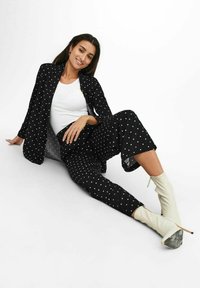 JDY JDYGEGGO LIFE  NEW LONG NOOS - Tygbyxor - black