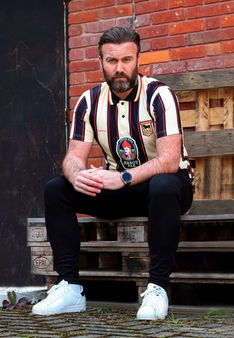 COPA Football IPSWICH TOWN FC AWAY RETRO FOOTBALL - T-shirt print - beige black