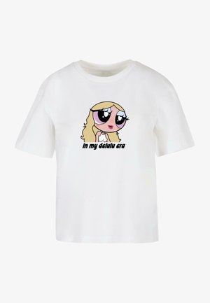 Mister Tee, STAYING DELULU TEE - T-Shirt print - white