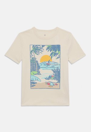 GAP APRIL BOYS - T-shirt imprimé - chino