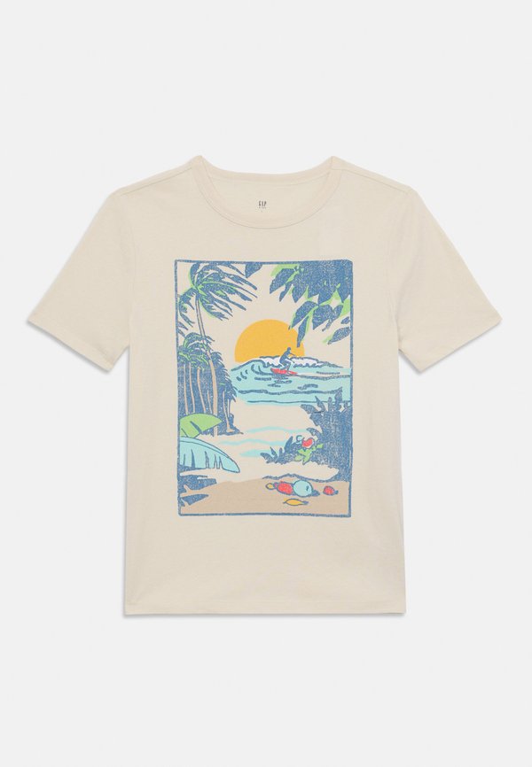 APRIL BOYS - Print T-shirt - chino