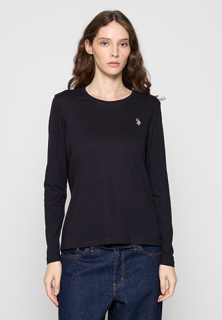 U.S. Polo Assn. Sweater met rits zwart U.S. Polo Assn. Sweater met rits zwart