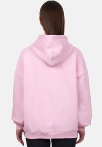Dropsize LOGO ZIP - Mikina s kapucí - pink