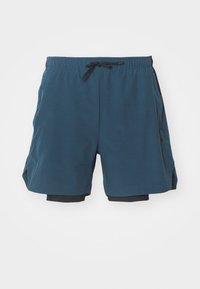 SCULPT SHORTS  - 2-in-1 shorts - black/dark dusty teal