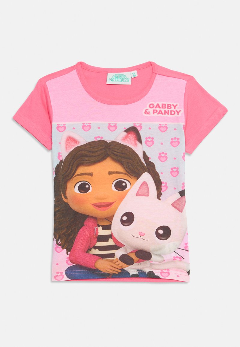 Disney T-shirt print donkerroze