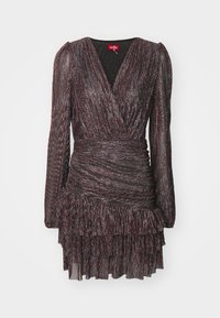 ANGELCRAS DRESS - Strikket kjole - silver/bordeaux