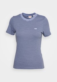 BABY TEE - T-shirt estampada - pecan/country blue