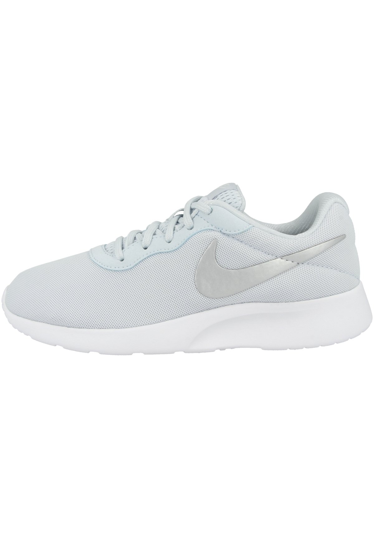 nike tanjun white silver