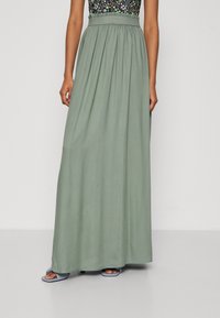 ONLY Petite - ONLVENEDIG LIFE LONG SKIRT - Maksiseelik - chinois green Väikepilt 1