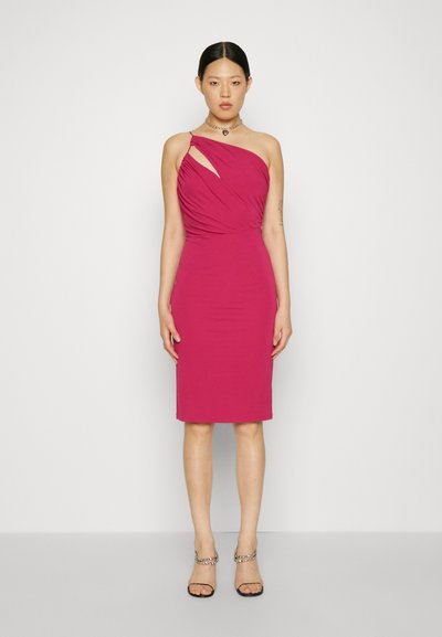 Et Ochs RUTH ONE SHOULDER MIDI DRESS - Φόρεμα από ζέρσεϊ - carmine