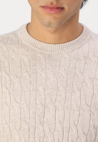Hackett London Striktrøje - antique white