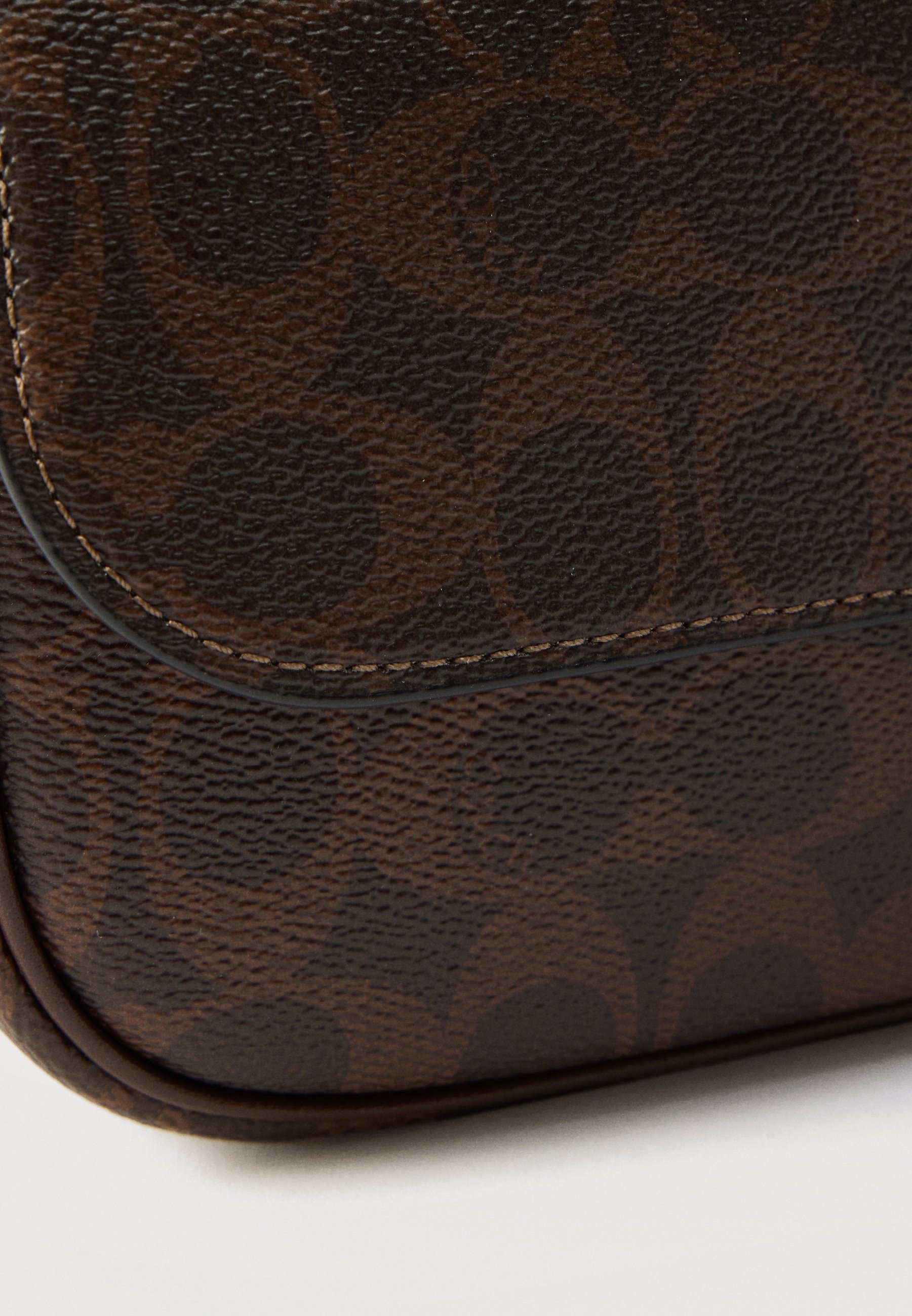COACH SIGNATURE BROOK FLAP - Handbag - maple/dark brown - Zalando.ie