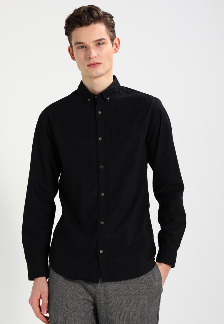 Jack & Jones - JORGAVIN SLIM FIT - Vapaa-ajan kauluspaita - black, Suurenna