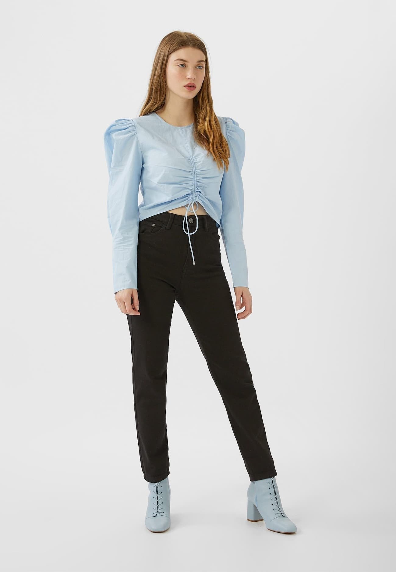 pantaloni mom stradivarius