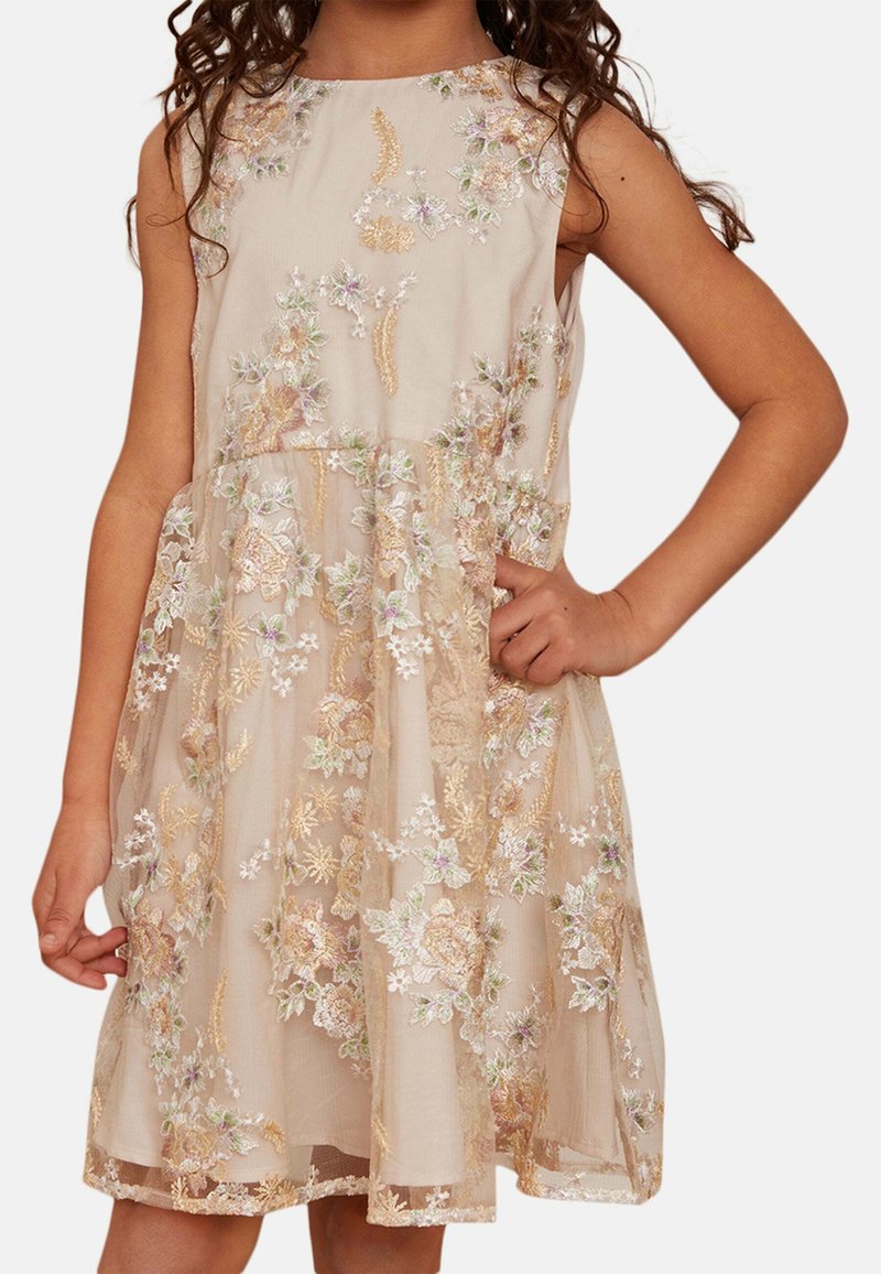 Kinder Freizeitkleider | Chi Chi Girls YOUNGER Cocktailkleid/festliches Kleid beige/yellow/beige - QX42481 Kinder Freizeitkleider | Chi Chi Girls YOUNGER Cocktailkleid/festliches Kleid beige/yellow/beige - QX42481