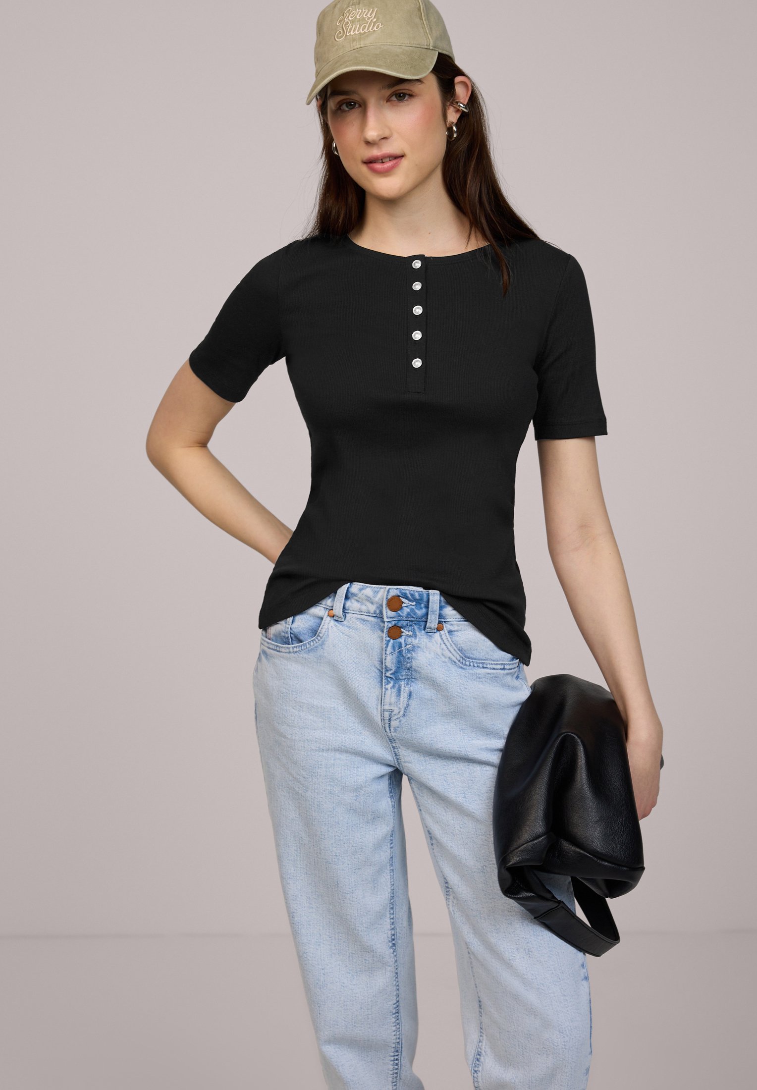 Street One T-Shirt Donna Multicolore Grafica Moderna (IT 44, EU