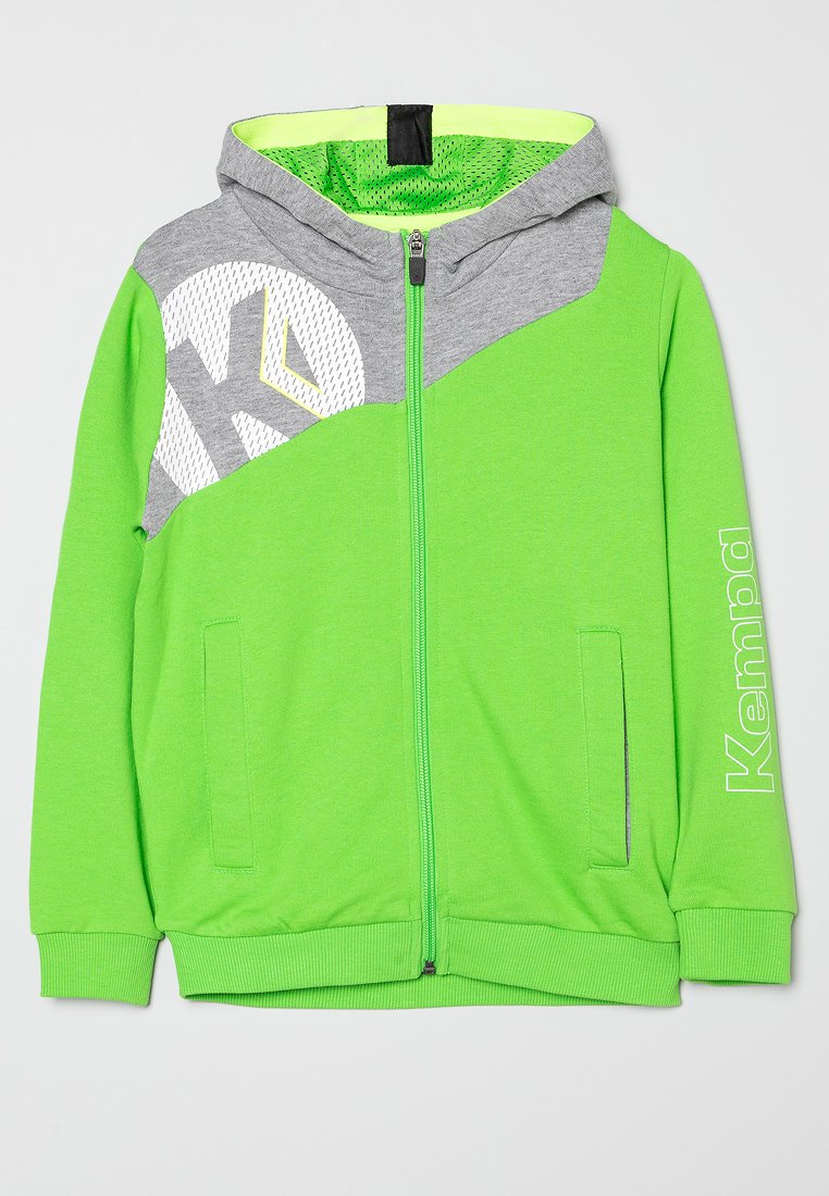 kempa Sweater met rits groen