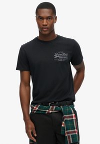 Superdry & Co T-shirts print - nero black marl