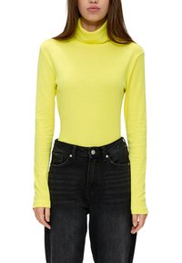 QS MIT ROLLKRAGEN - Longsleeve - vanille