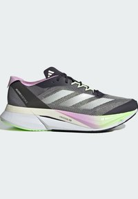 adidas Performance ADIZERO BOSTON 12 - Tenisice za cestovno trčanje - aurora black  metalic   green spark