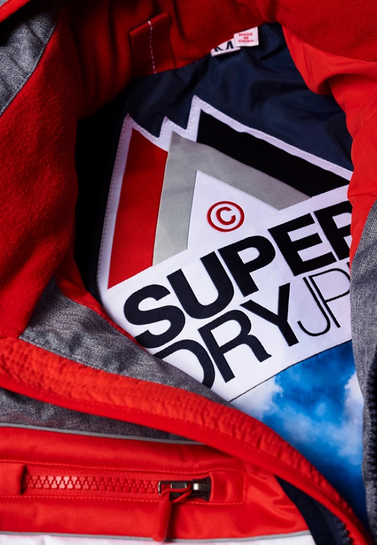 Superdry SCUBA SLOPESTYLE FUJI JAS MET CAPUCHON Ski jas Superdry SCUBA SLOPESTYLE FUJI JAS MET CAPUCHON Ski jas