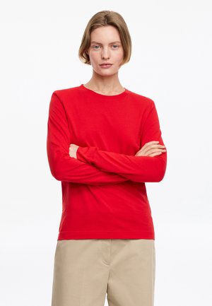ARKET, ARKET IRIS SIGNATURE LONG-SLEEVE T-SHIRT - Camiseta de manga larga - red
