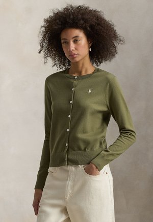 COTTON CREWNECK CARDIGAN
 - Ζακέτα - willow green