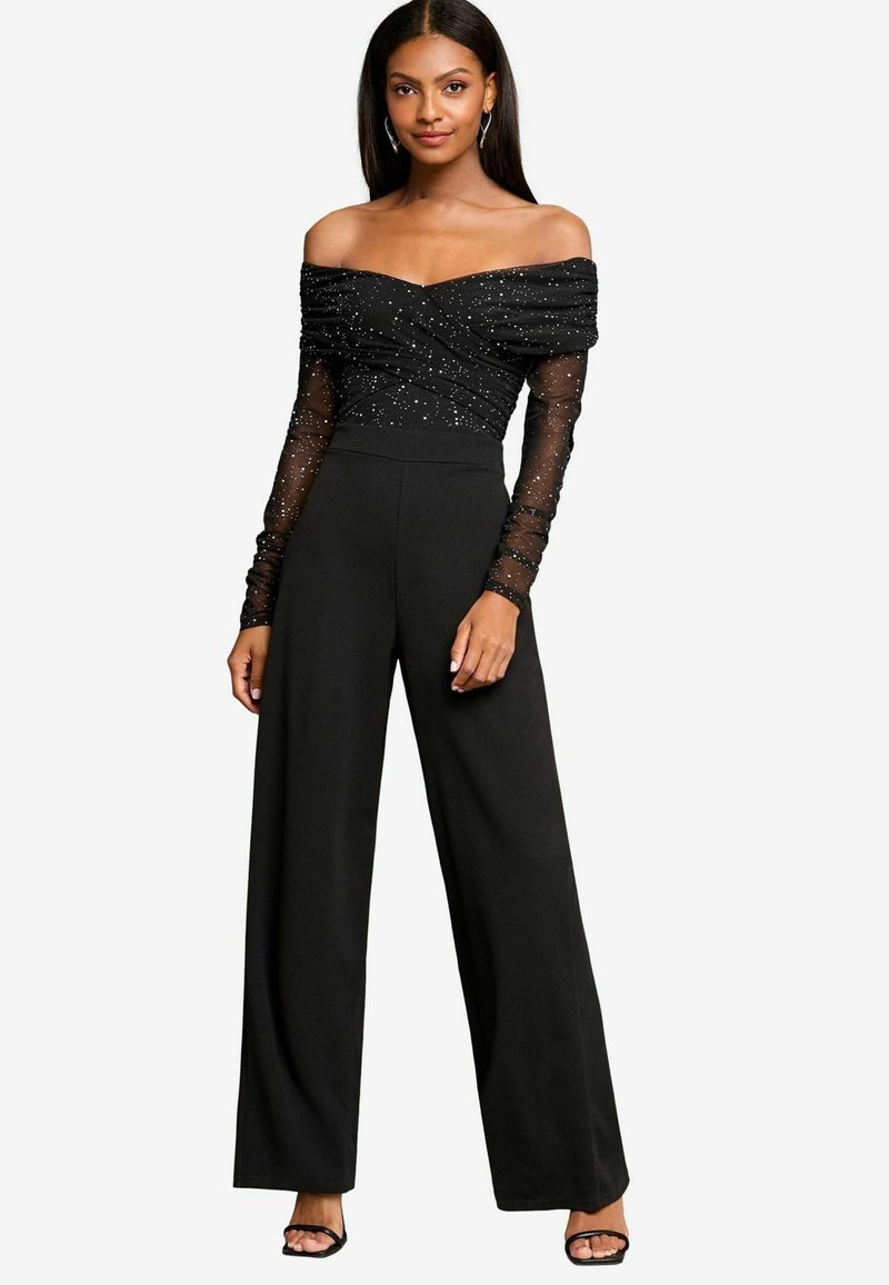 Lipsy REGULAR FIT - BARDOT GLITTER - Overal - black