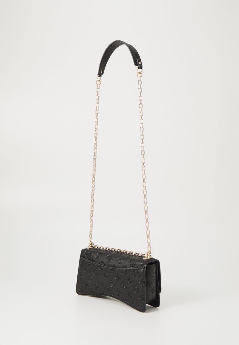 GUESS Gerty Borsa A Spalla Convertibile Xbody In Pelle Effetto Logo - Black