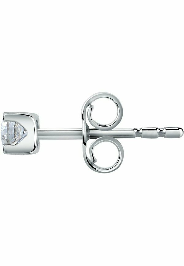 Einzelner Ohrring - weißgoldfarben