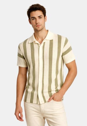 INDICODE JEANS, INDICODE JEANS HEMD INKASTOR KURZARMHEMD - Ing - beige